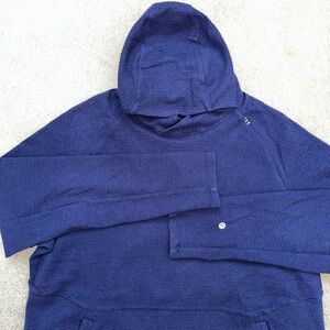 lululemon men’s at ease hoodie size L heathered night sea